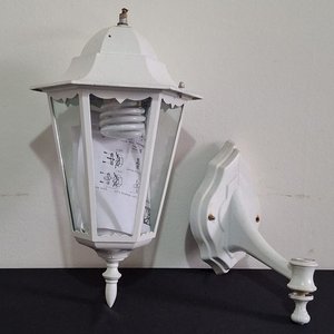 Farol Exterior Colonial Blanco para Jardín o Terraza - imagen 1