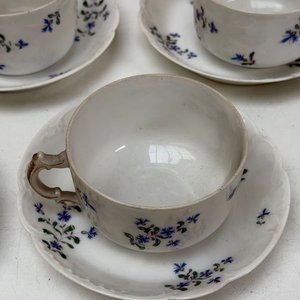 Juego de Tazas y Platos de Té Franceses Limoges Haviland - imagen 4
