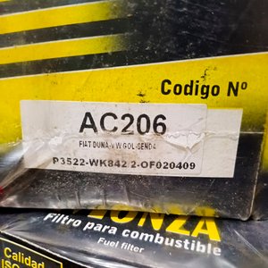 20 Filtros de Combustible Monza AC206 para Fiat Duna, VW Gol - imagen 4