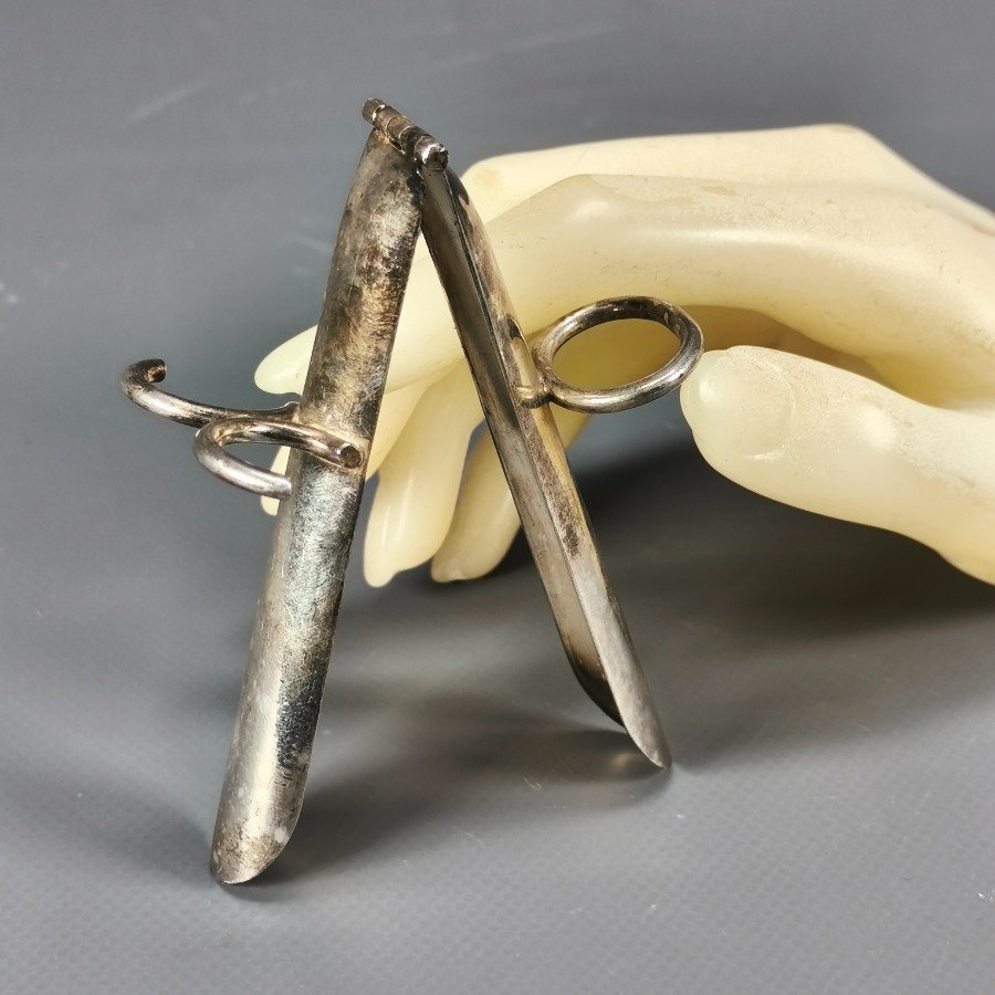 Juego de pinzas para espárragos en metal plateado - imagen 10