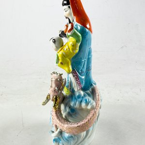 Figura en porcelana oriental 34 cm - imagen 2
