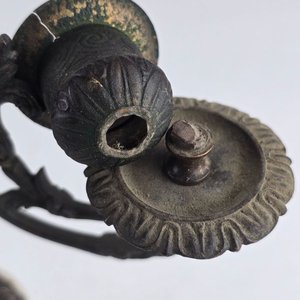 Par de Candelabros de Bronce y Alabastro Estilo Clásico - imagen 4