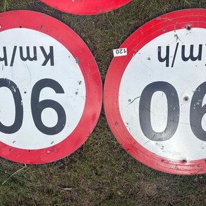 Lote de 5 Carteles Señalización Vial Límite 90 Km/h - imagen 2