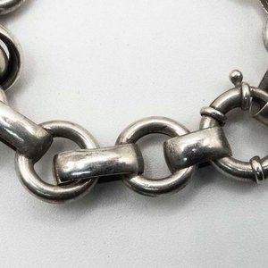 Pulsera de Plata Maciza con Eslabones Gruesos y Cierre de Seguridad - imagen 2