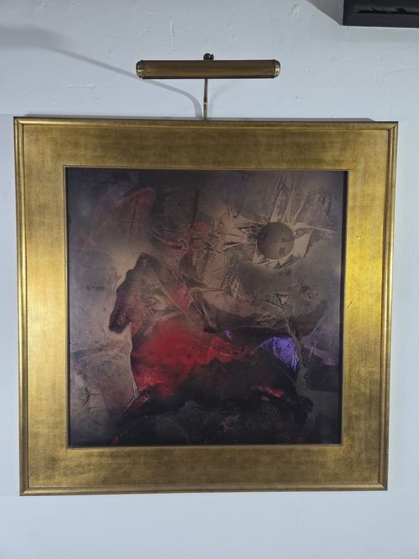 Excepcional óleo del artista Vicente Martín enmarcado en impecable estado y con iluminación - imagen 5