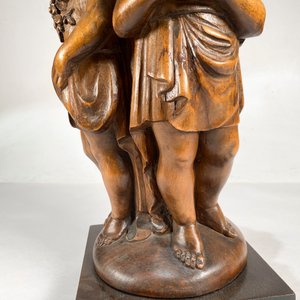Talla de Madera "Querubines" - Figura Decorativa de 40 cm - imagen 4