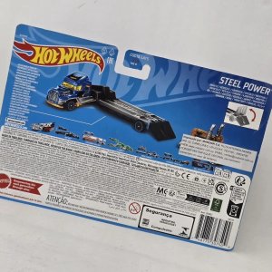 Hot Wheels Super Rigs "Steel Power" Camión y Acoplado - imagen 2