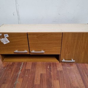 Mueble Aéreo de Madera con Puertas y Estante Abierto - imagen 2