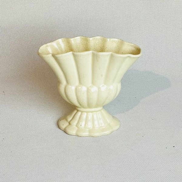 Florero antiguo de loza inglesa sellado - Un hermoso florero de cerámica - imagen 2