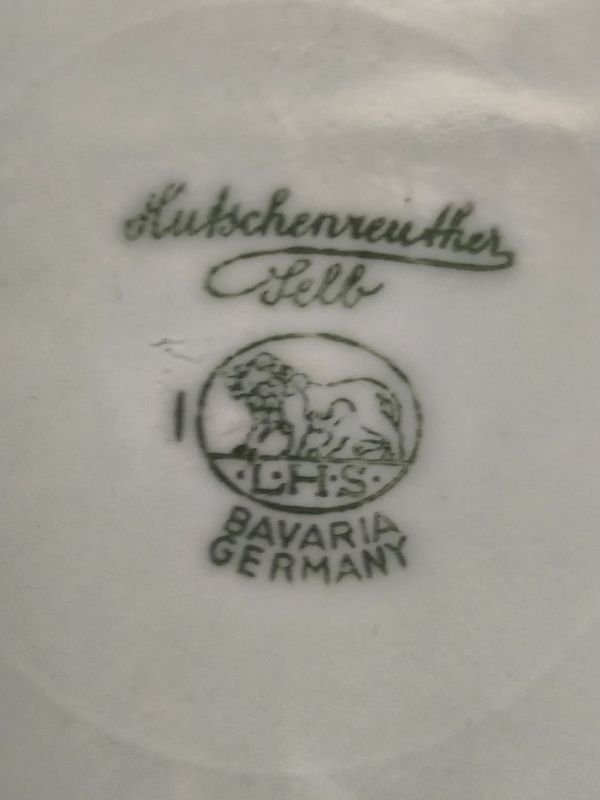 Dos platos decorativos de porcelana Hutschenreuther Selb Bavaria Alemania - imagen 4
