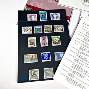 Lote de 7 Folios con Sellos Postales Austríacos Varios - imagen 3