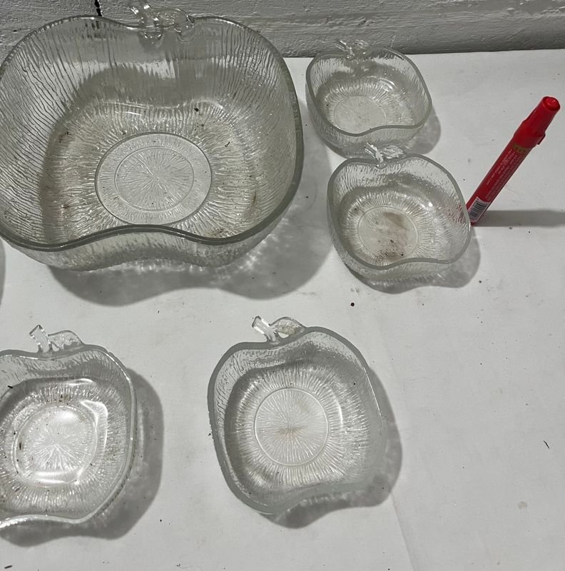 Ponchera y compoteras de vidrio transparente - imagen 6