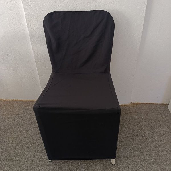 Fundas para sillas en tela de color negro - imagen 2