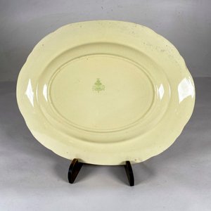 Gran Fuente Oval Inglesa Alfred Meakin "Marigold" con Guarda Verde - imagen 4