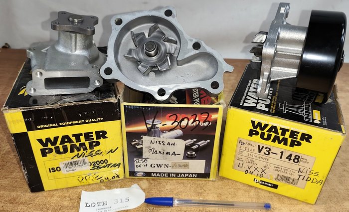 Bombas de agua para Nissan Maxima, Tida y Sentra