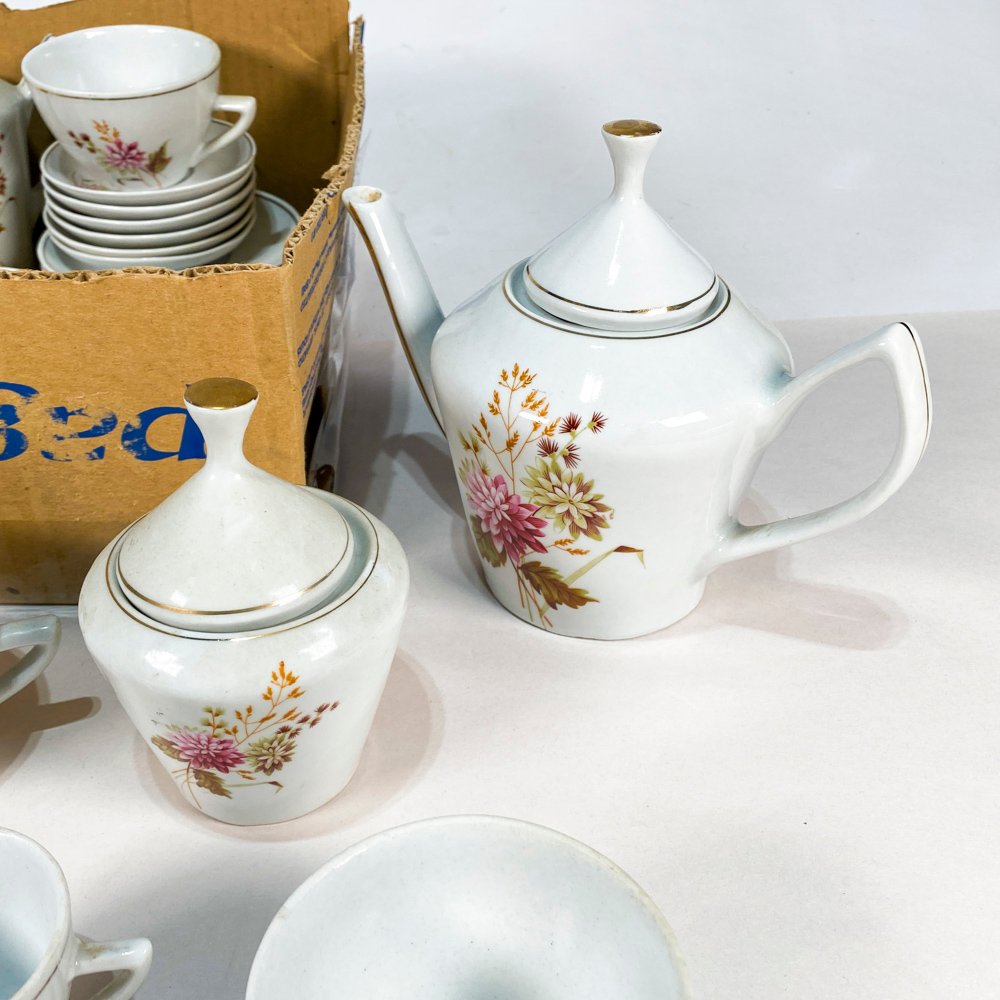 Loza decorada floral en porcelana - imagen 3