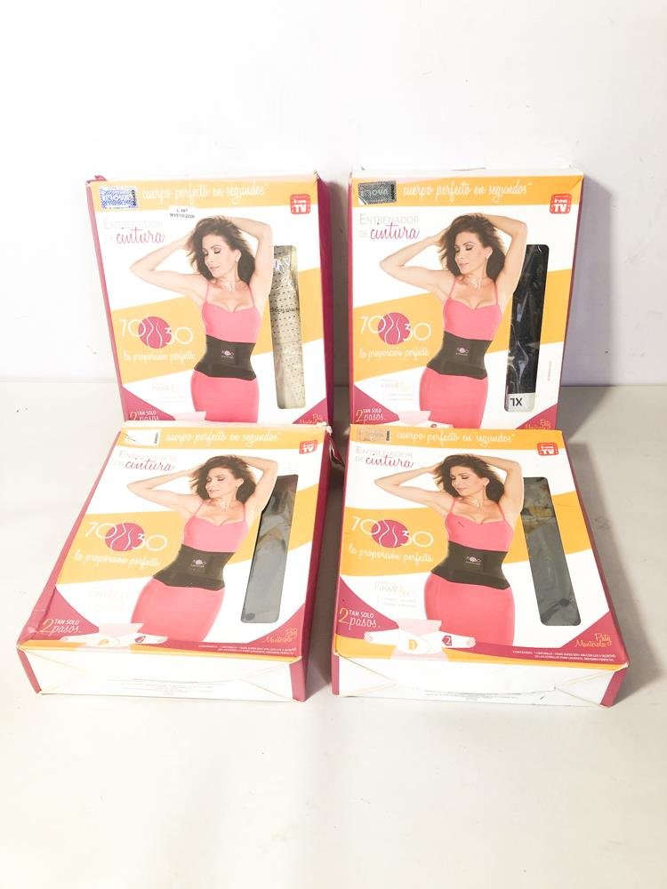 Lote de 4 Fajas Reductoras "70-30" para Dama Talla XL