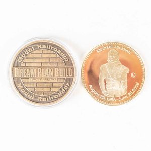 Lote de 2 Medallas: Dream Plan Build y Michael Jackson - imagen 2