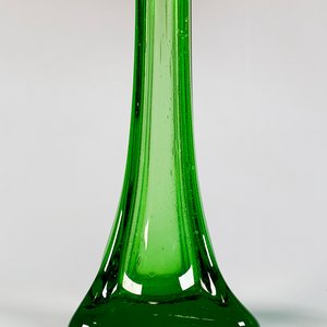 Juego de Cristalería Verde: Suspiro y Botellón Tallado - imagen 3