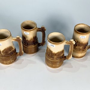 Jarras de Cerveza Cerámica "Semana de Lavalleja 1981" - Set de 4 - imagen 2