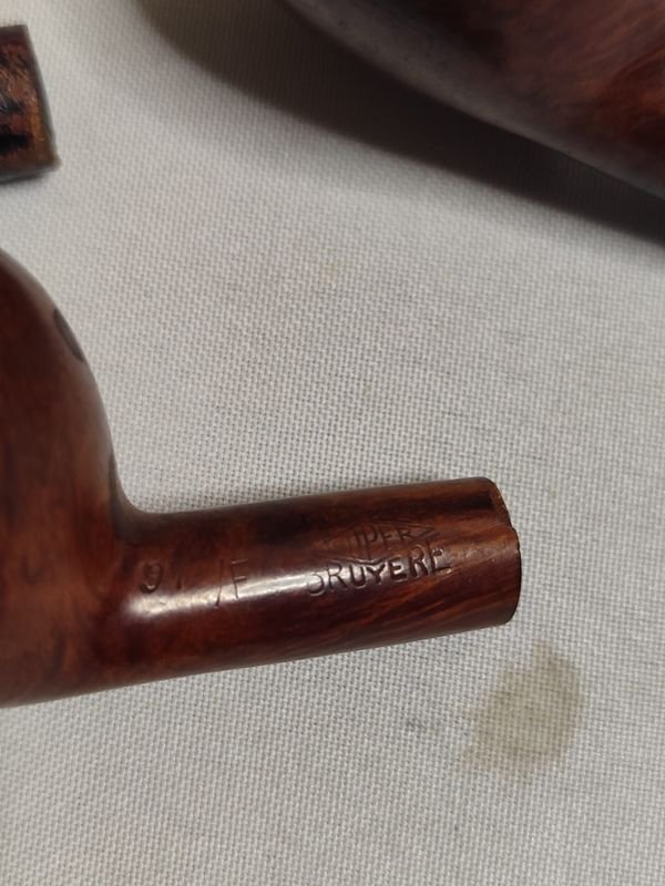Porta pipas de madera maciza con tres partes de pipas - imagen 5