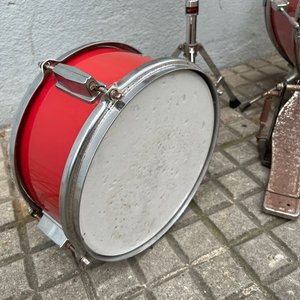 Batería Infantil Linko Roja con Bombo, Redoblante y Pedal - imagen 11