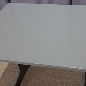 Mesa de Comedor Rectangular de Madera Pintada en Gris - imagen 3