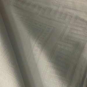 Elegantes Servilletas Blancas Damasco con Guarda Griega (6 Unidades) - imagen 3