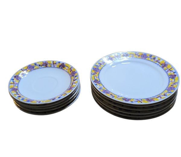 Set de platos de porcelana vintage de la década de 1920 - imagen 1