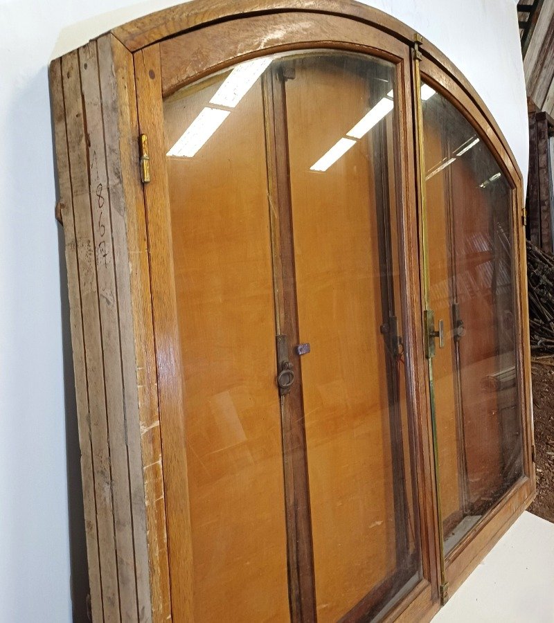 Ventana arco carpanel con dos hojas batientes y cuatro celosías - imagen 5