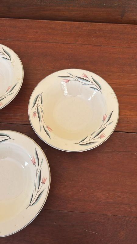 Platos de Cerámica Vintage 'Carlton' con Patrón Floral - imagen 2