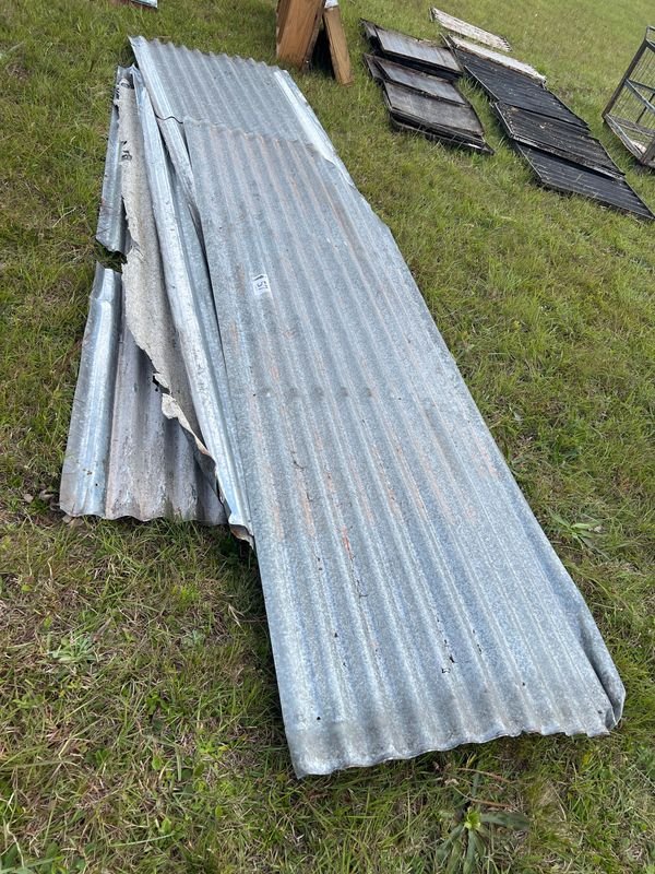 Lote de 5 Chapas Metálicas Onduladas