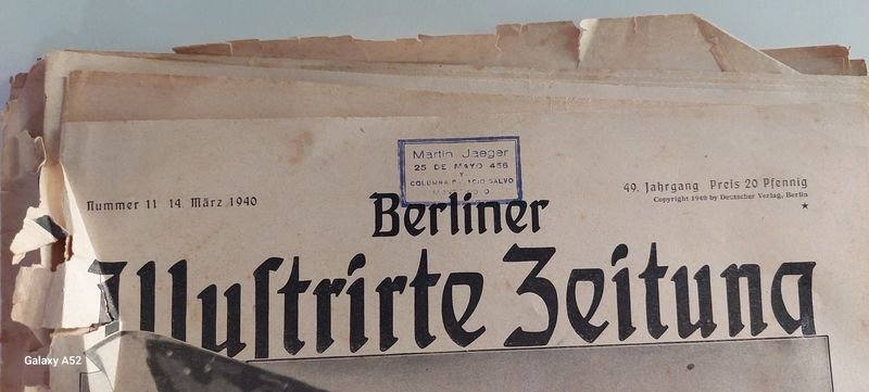 Diario Alemán Antiguo del Año 1940 - imagen 9