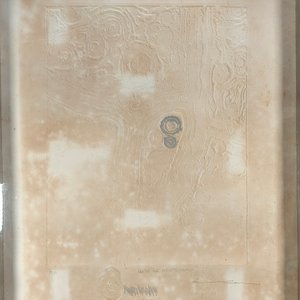 Obra de Alfredo Testoni: "Muro de Montevideo", Técnica Mixta Repujada con Detalles Plateados - imagen 3