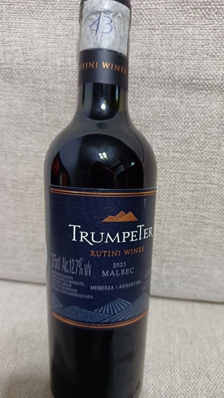 Vino Trumpeter Malbec Rutini Wines 2023 - Botella 375 ml