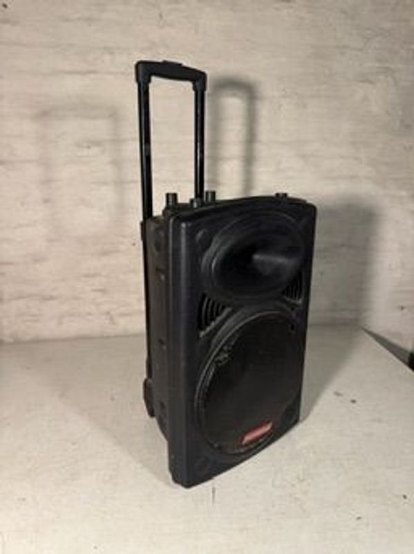 Parlante Bluetooth Telefunken Profesional Audio con Ruedas y Manija