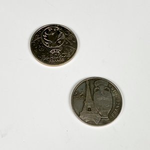 Dos Medallas Conmemorativas Eurocopa Francia 2016 - imagen 4