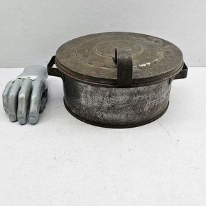 Tacho Metálico "Justrite Mfg. Co." con Tapa y Malla Interior - imagen 3