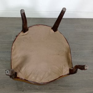 Silla Estilo Luis XV en Cedro con Tapizado Descolorido - imagen 7