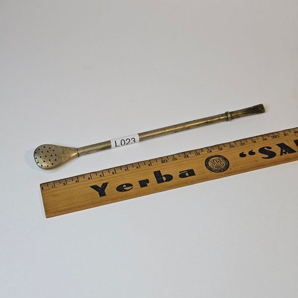 Bombilla Antigua de Metal Blanco para Venta - imagen 1