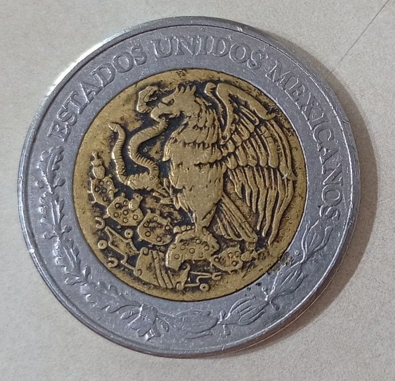 Moneda Mexicana de 5 Pesos, acuñada en el año 1987 - imagen 2