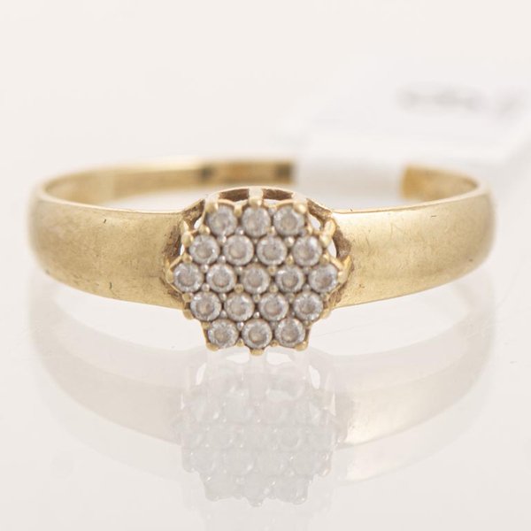 Anillo de Oro 18k con Circonias Talla 18mm - imagen 1