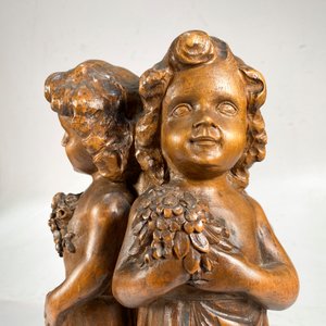 Talla de Madera "Querubines" - Figura Decorativa de 40 cm - imagen 3
