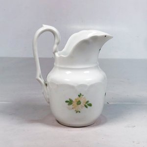 Jarra de Porcelana Blanca con Diseño Floral - 15 cm - imagen 2