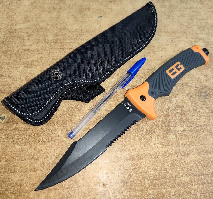 Cuchillo supervivencia BG mango anatómico con funda - imagen 3