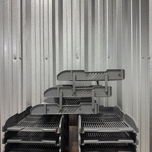 Bandejas Organizadoras Apilables de Plástico Gris - imagen 3