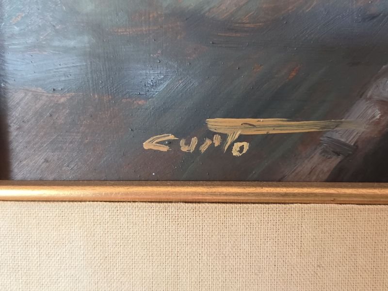Óleo firmado Curto. Excelente estado! - imagen 4