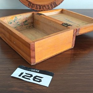 Lote de Recuerdos de Viaje: Plato Tallado, Ocarina y Caja Alhajera - imagen 8