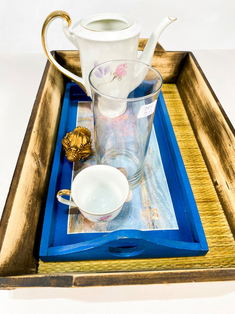 Set de té y cucharas de plata - imagen 3