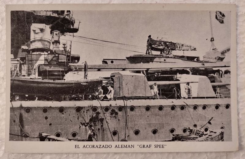 Lote anterior: Tarjeta Postal Fotográfica de la Batalla del Río de la Plata